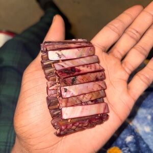 Pink and Purple Stone Bracelet